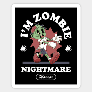 Cute Zombie Halloween Magnet